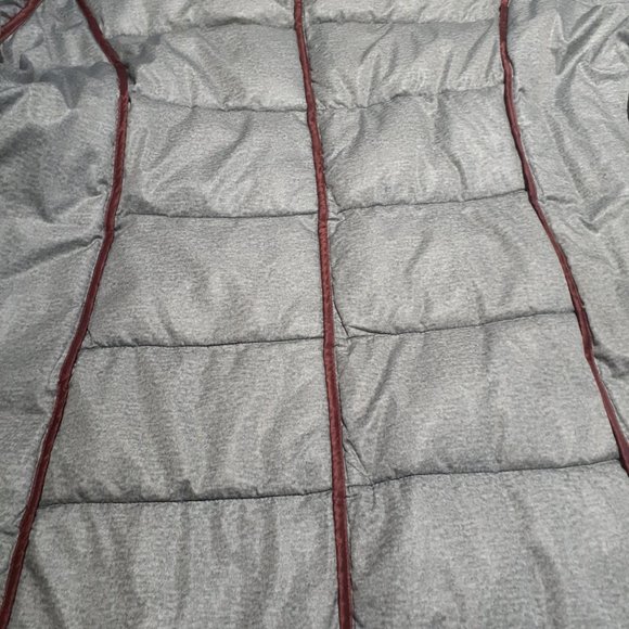 Barbara Lebek Women's Silver Quilted Light Down Parka Silver Size EU 46 - Picture 7 of 8